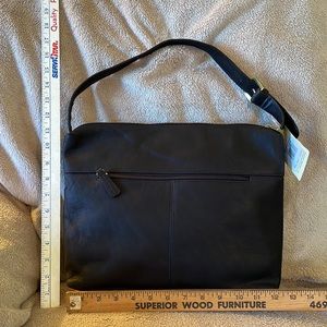 NWT Black leather Stone Mountain bag
